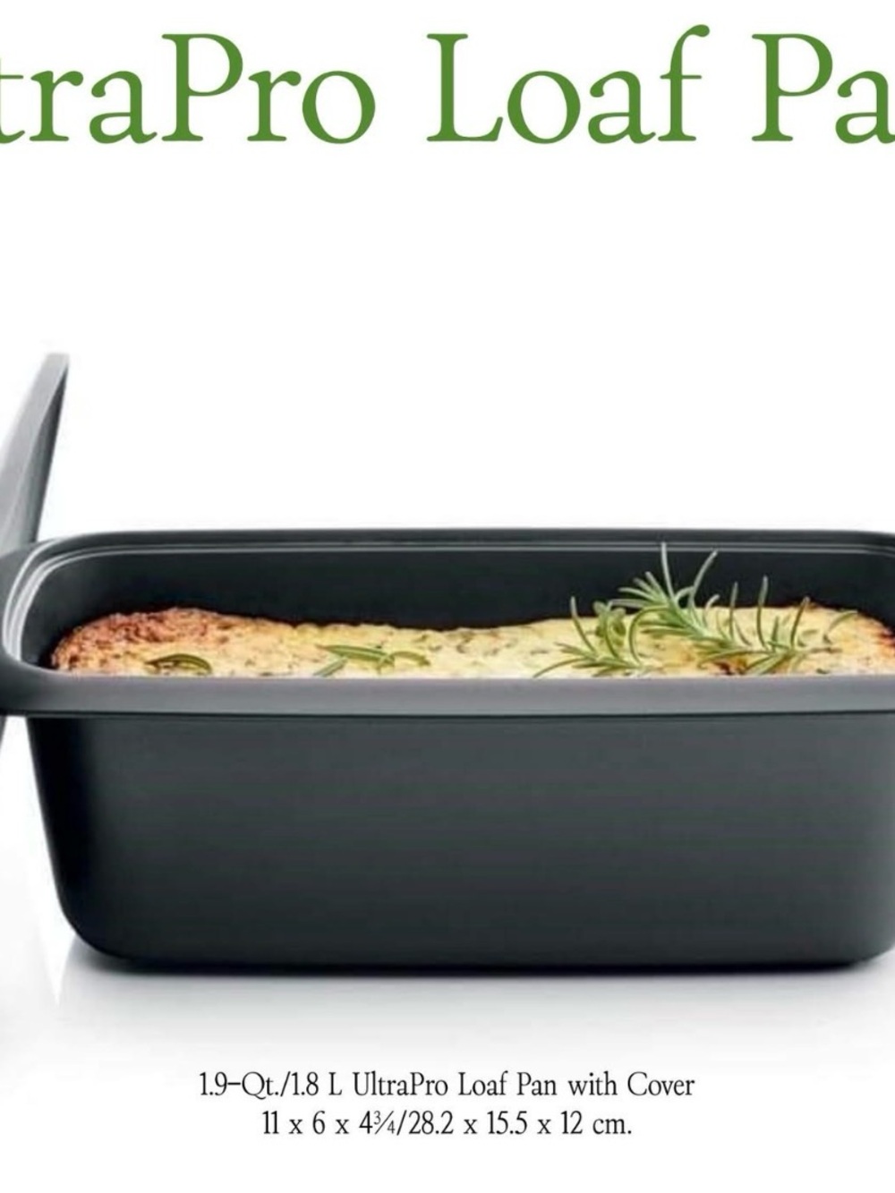 Tupperware Black UltraPro Loaf Pan with Cover